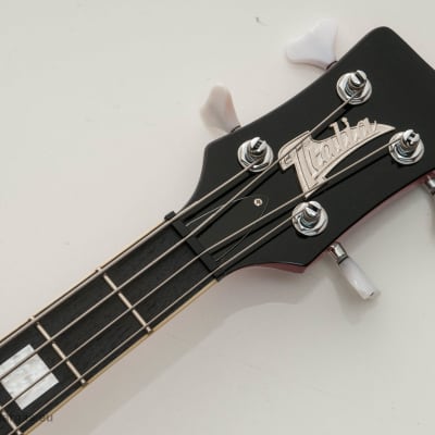 Italia Torino Bass Red Metal Flake, Semi-Hollow, made in Korea image 5