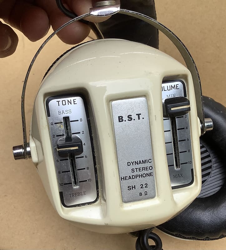 Vintage Made In Japan Headphones B.S.T SH 22 / super funky chunky retro cool look image 1