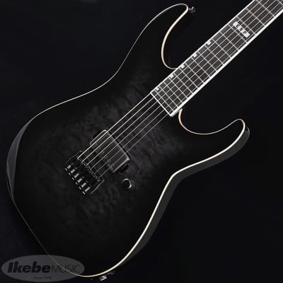 ESP E-II M-I THRU NT QM (See Thru Black Sunburst) -Made in Japan