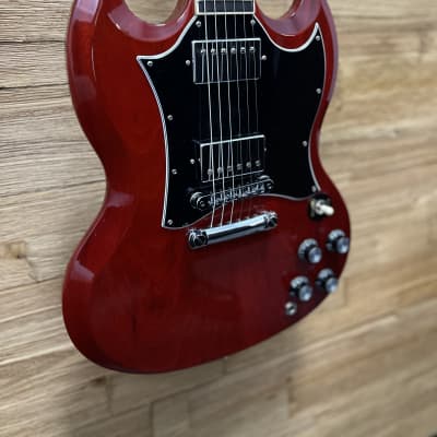 Gibson SG Standard Electric Guitar 2022- Heritage Cherry w/leather soft case Excellent shape! image 1