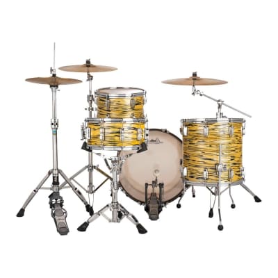 Ludwig Classic Oak Fab 3pc Drum Set Lemon Oyster image 3