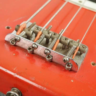 1966 Fender Precision Bass Original Fiesta Red + OHSC image 22