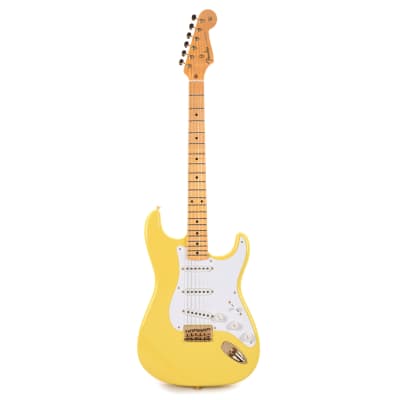 Fender Custom Shop Limited Edition '54 Hardtail Stratocaster Deluxe Closet Classic with Gold Hardware Faded Aged Canary Yellow image 4