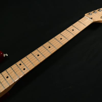 Fender Standard Stratocaster HSS Plus Top, Maple Fingerboard, Aged Cherry Burst with CASE! USED image 4