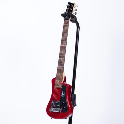 Hofner Shorty Travel Electric Guitar - Red image 6