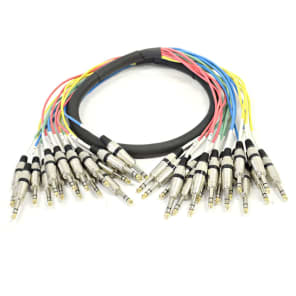 NEW 16 CHANNEL TRS SNAKE CABLE -5 Feet Pro Audio Patch image 2