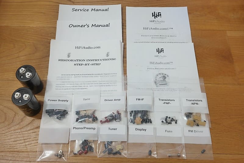 Heathkit AR-1650 restoration kit filter capacitor repair rebuild fix  			