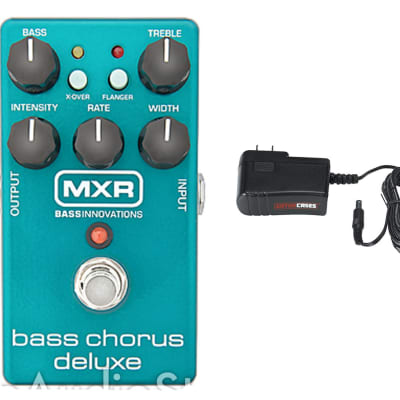 MXR M83 Bass Chorus Deluxe w/ Flanger Pedal + Gator 9V Power Supply Combo for sale
