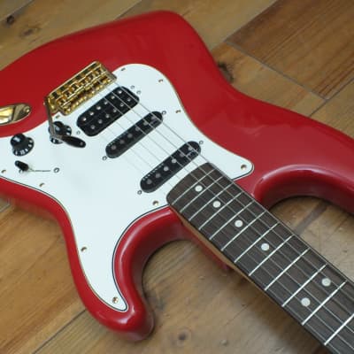 Fender Stratocaster FR Gold HSS * Noiseless 4 / Shawbucker 1991 Fiesta Red imagen 13