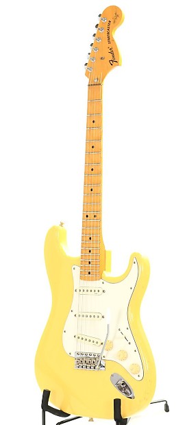 Fender Japan Stratocaster ST71 140YM Yellow White Yngwie
