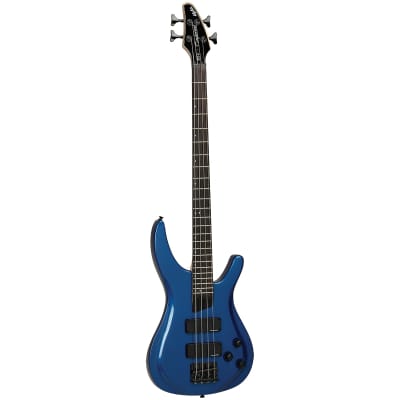 Tanglewood TE4BL Alpha Electric Bass Metallic Blue for sale