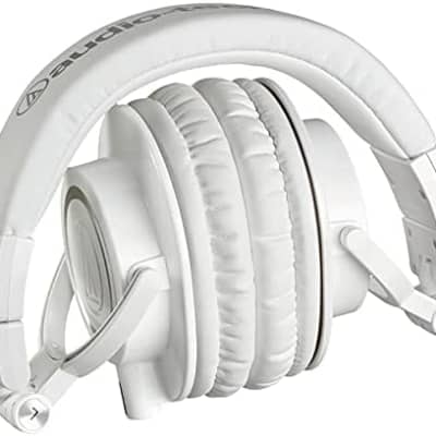 Audio-Technica ATH-M50x-WH Professional Studio Monitor Headphones 2010s - White image 2