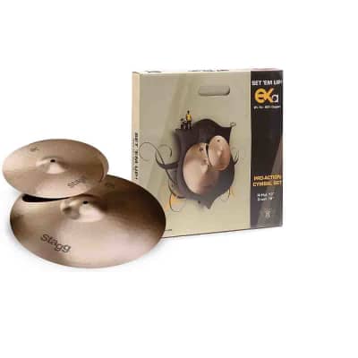 Stagg EXA SET B8 Bronze Cymbal Set for Beginners/Students image 2