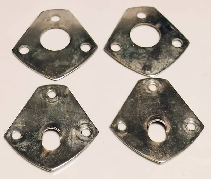 Lot of 4 80's Tama Bass Drum Spur Mounting Plates image 1