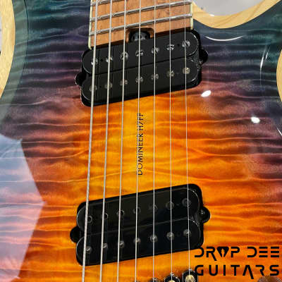 ViK Domineer H7ff "Blood Moon Surf" Multiscale Headless Electric Guitar w/ Case-Blood Moon Surf image 6