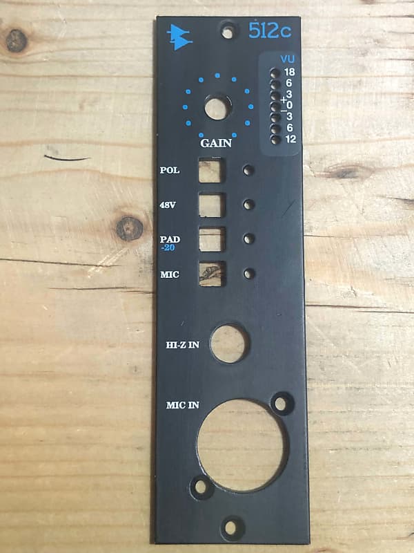 API 512C 500 series preamp face plate/front panel - spare parts/repair image 1
