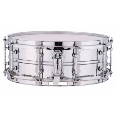 Ludwig LM400KT Supraphonic 5"x 14" Snare Drum with Hammered Aluminum Shell and Tube Lugs image 3
