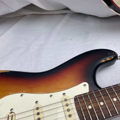 ESP LTD ST-203 Relic'd S-style Guitar 2015 - Sunburst image 4