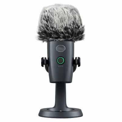 Mic Furry Windscreen Muff For Blue Yeti Nano Condenser Microphone, Mic Cover Microphone Fur Pop Filter By image 2