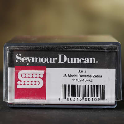 Seymour Duncan SH-4 JB Reverse Zebra Humbucker Electric Guitar Pickup image 3