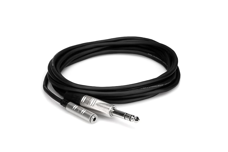 Hosa HXMS-025 -25' REAN 3.5 mm TRS to 1/4 in TRS Headphone Adaptor Cable image 1