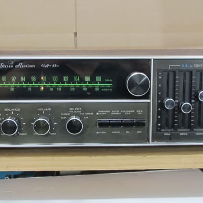 JVC VR-5511 Japan Made Stereo Receiver w Mag Phono in & Wood Case - Ready For Power Amp - Preamp out image 1