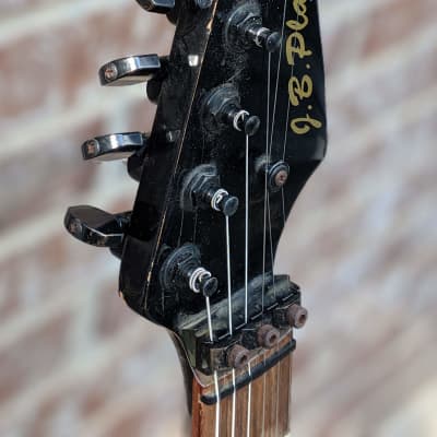 JB Player Super Stratocaster 1980's Black w/Hardshell Case image 7