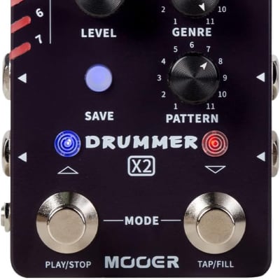 MOOER Drummer X2-Series Professional Stereo Multi Drum Machine image 1