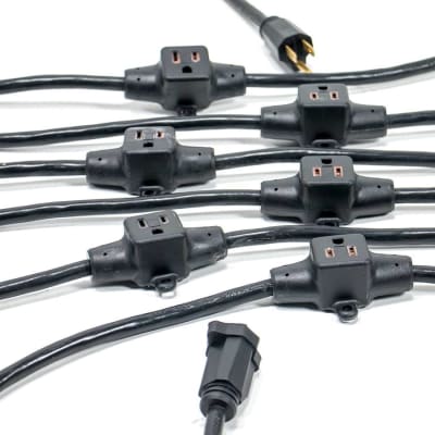 Elite Core SP-MOS-6 Stage Power 14 AWG Multi-Outlet Stringer 6 Outlets 32' image 3