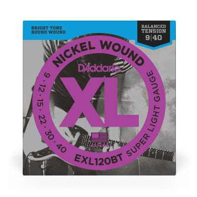 D'Addario EXL120BT Nickel Wound Electric Guitar Strings (9-40) image 4