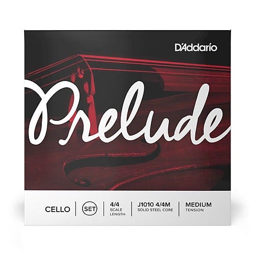 D’Addario Prelude Cello Strings - J1010 4/4M Medium Tension image 1