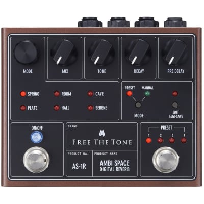 Free The Tone AS-1R Ambi Space Reverb Electric Guitar Effects Pedal image 1