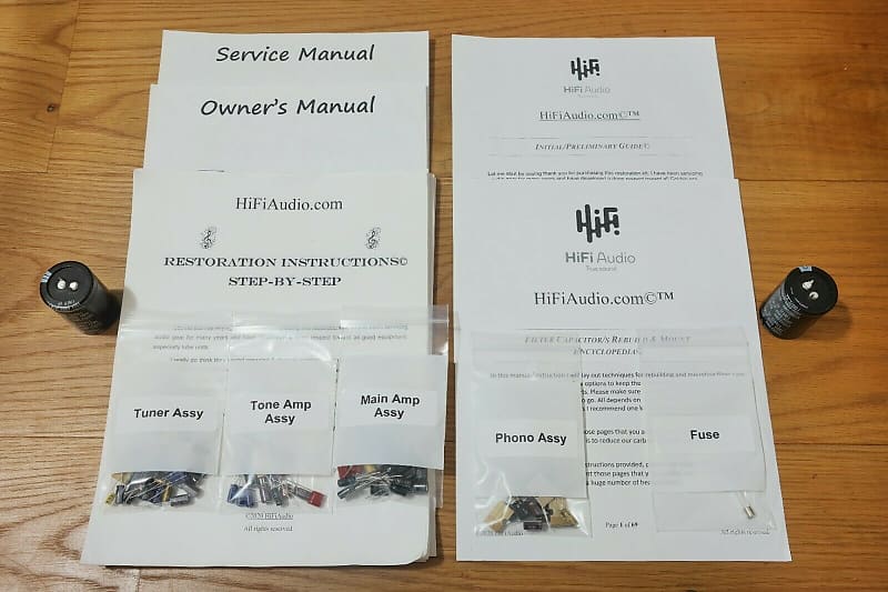 Marantz 1515 restoration kit filter capacitor repair rebuild fix  			