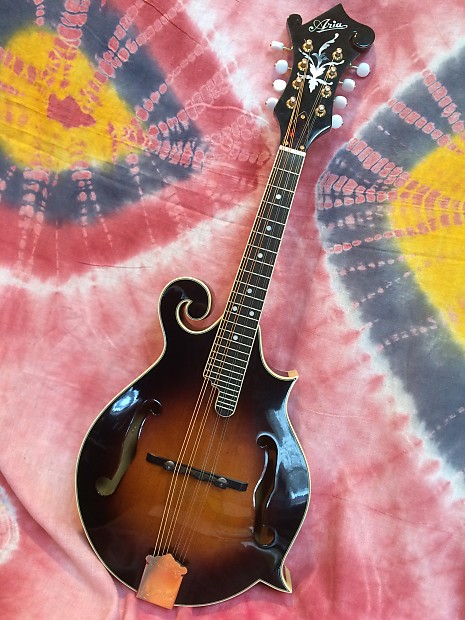 Aria AM-400 F-Style Mandolin 1970's - 1980's Sunburst | Reverb