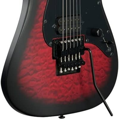 Schecter Miles Dimitri Baker Sun Valley Super Shredder, Crimson Red Burst Satin 2135 image 1