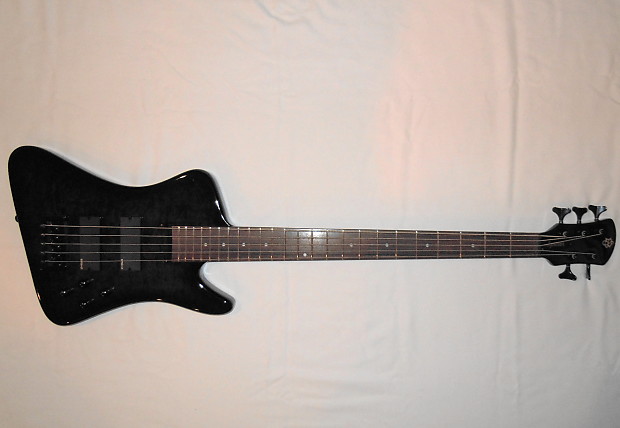 Spector REX 5 PRO Neck-Thru Bass in Black Stain Gloss - FREE