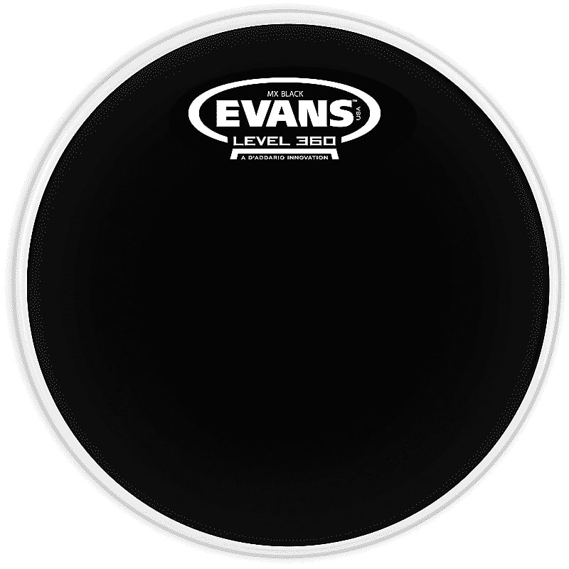 Evans TT10MXB MX Black Marching Tenor Drum Head - 10" image 1