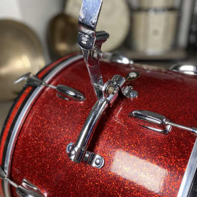 Slingerland Drum Kit 14/12/14/20 1960s - Red Sparkle image 7