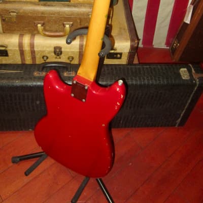 1964 Fender Duo Sonic II Red w/ Vintage Hardshell Case image 5