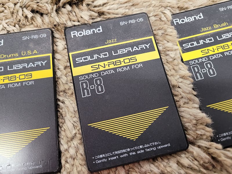 Roland SN-R8 Sound Data ROM For R-8 Set Of 3 Black/Yellow