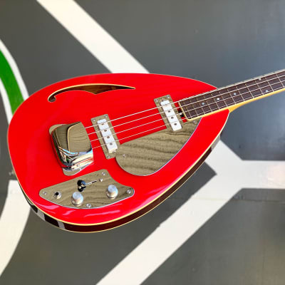 VOX Limited Edition Tear Drop Bass - Racing Red for sale