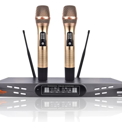 IDOLmain 8000W Pro Mixing Amplifier & 1200W Speakers & Dual Wireless Microphones Home Karaoke System image 7