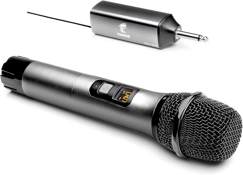 TONOR Wireless Microphone UHF Metal Cordless Handheld Mic Reverb UK