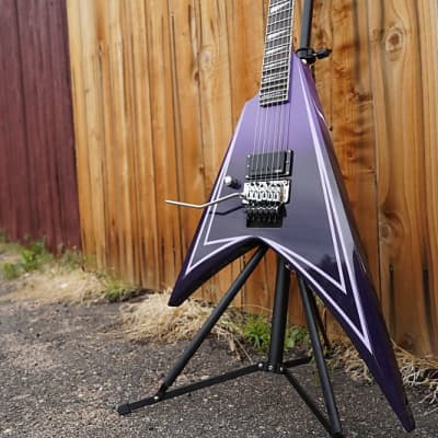 ESP LTD SIGNATURE SERIES Alexi Hexed Purple Fade w/Pinstripe Left Handed 6-String Guitar image 4