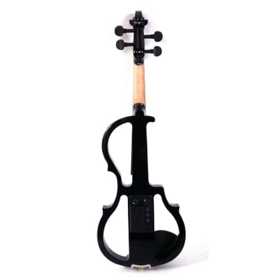 4/4 Electric Silent Violin Case Bow Rosin Headphone Connecting Line V-0 2020s Black image 6