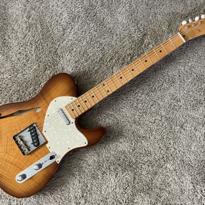 ギター Fender Warmoth Telecaster Thinline Warmoth '72 Thinline Telecaster in Inca Silver with WRHB