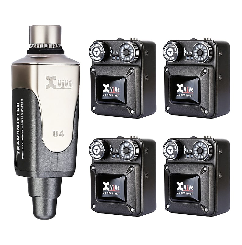 Xvive U4R4 Digital Wireless Quad Receiver In-Ear Monitor System image 1