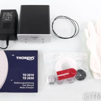 Thorens TD 2010 Belt Drive Turntable; Clear; TP250 (Rega) Tonearm; PS 800 PSU image 7