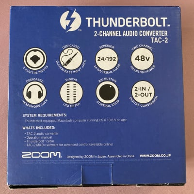 Zoom TAC-2 Thunderbolt Audio Interface 2010s - Silver image 13