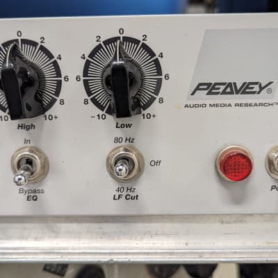 Peavey VMP-2 Dual Channel Vacuum Tube Microphone Preamp with 2-Band EQ 2000s - White image 2